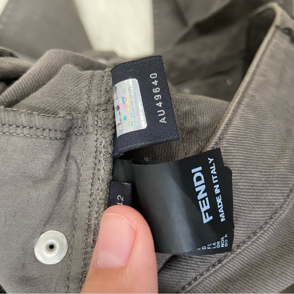 Fendi olive slim jeans women’s size 42 EU - Picture 10 of 10